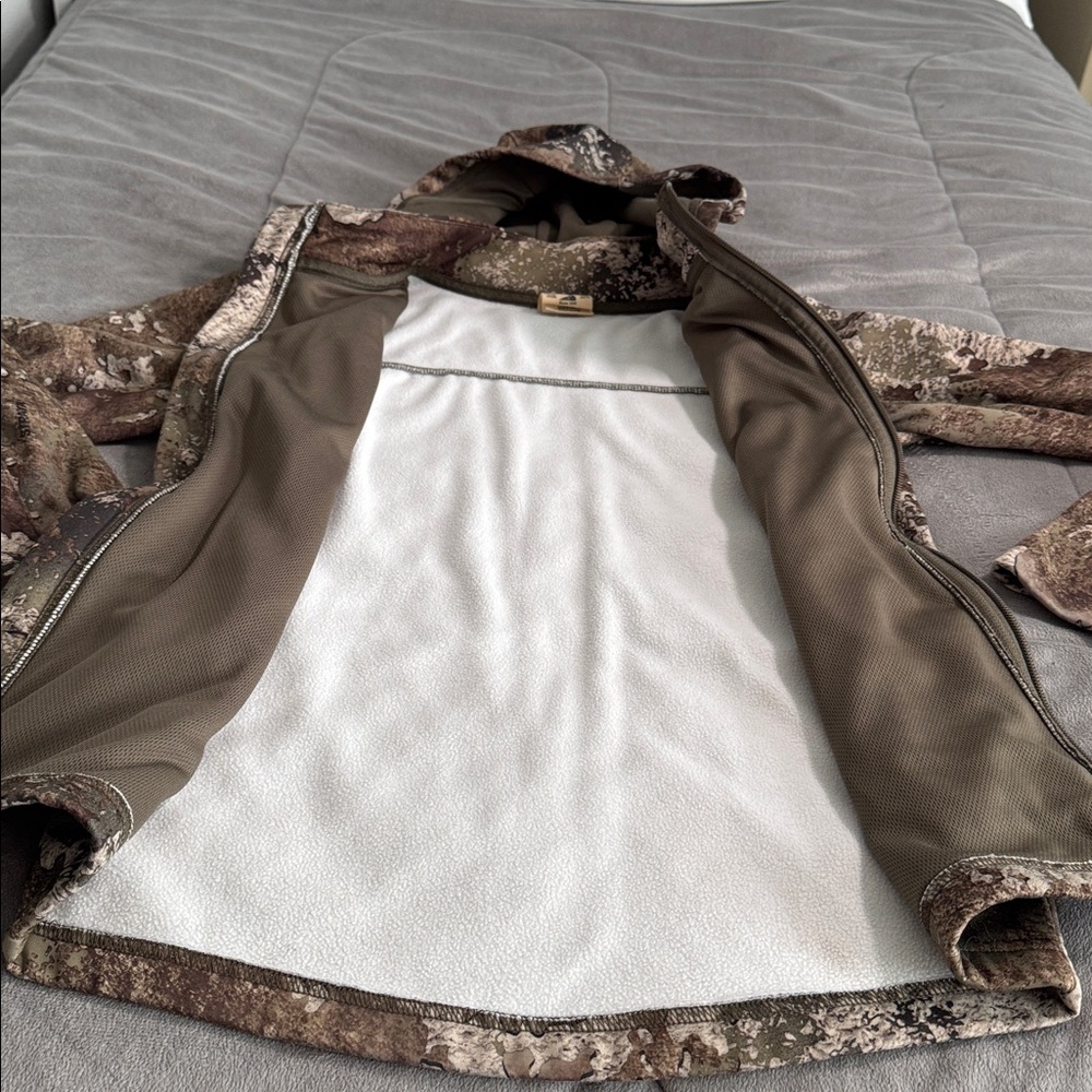 RedHead Kids Camo Strata Hoodie - Brown, Green, Tan Sz L - Picture 8 of 12
